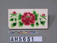 藏品(牡丹花畫瓷磚)的圖片